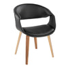 Curvo - Upholstered Chair (Set of 2) - Zebra Wood Legs