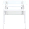 Dyer - 1-Shelf Rectangular Glass Top Table