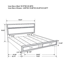  Miranda - Storage Wood Panel Bed