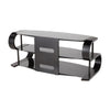 Metro - 120 TV Stand - Black Wood And Black Glass