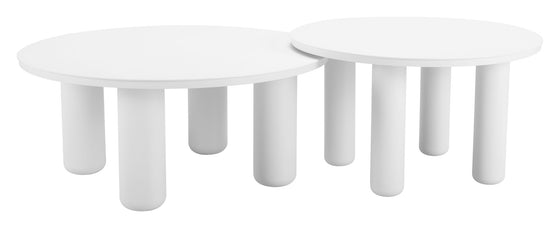 Ola - Outdoor Coffee Table Set - White