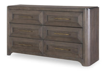  Lancia - 6 Drawer Dresser - Charred Oak