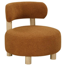  Zonie - Boucle Upholstered Barrel Back Accent Chair