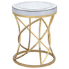 Elise - Round Mirror Top Coffee Table Set