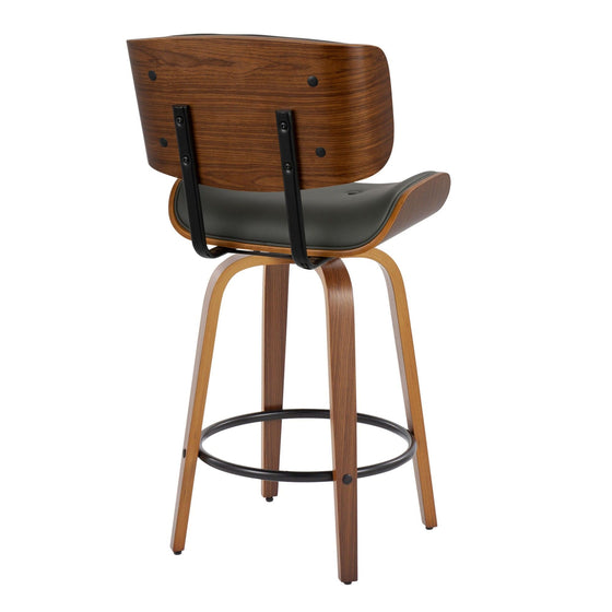 Lombardi - 26" Fixed-height Counter Stool (Set of 2) - Black