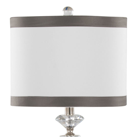Diamond - Torch 25.75" Crystal Table Lamp (Set of 2) - White