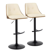  Gianna - Adjustable Barstool (Set of 2) - Black Base