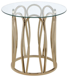  Monett - Round Glass Top Table