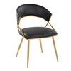 Jie - Dining Chair - Gold Metal (Set of 2)