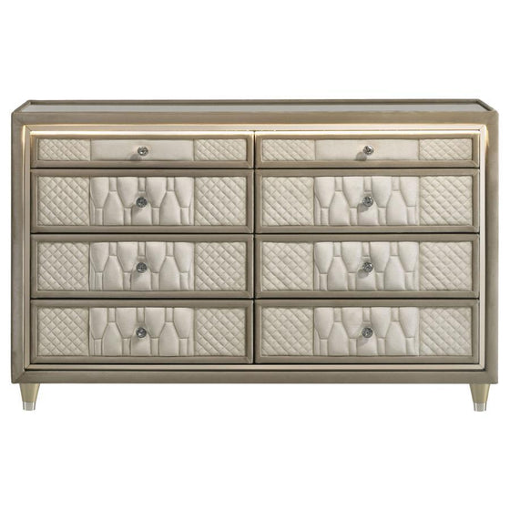 Lorient - 8-Drawer LED Bedroom Dresser Cabinet