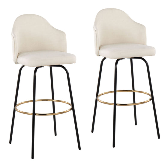 Ahoy - Bar Stool With Fabric Seat (Set of 2)