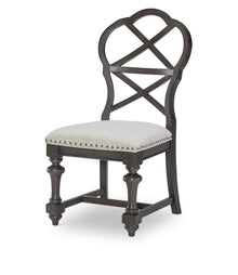  Kingston - X Back Side Chair (Set of 2) - Sandalwood Brown / Dark Sable