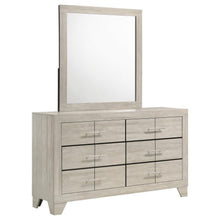  Trenton - 6-Drawer Bedroom Dresser With Mirror - Rustic Cream