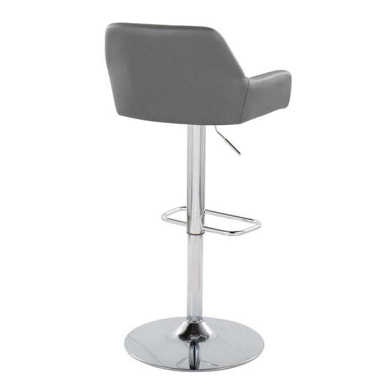Daniella - Adjustable Barstool (Set of 2) - Chrome Base