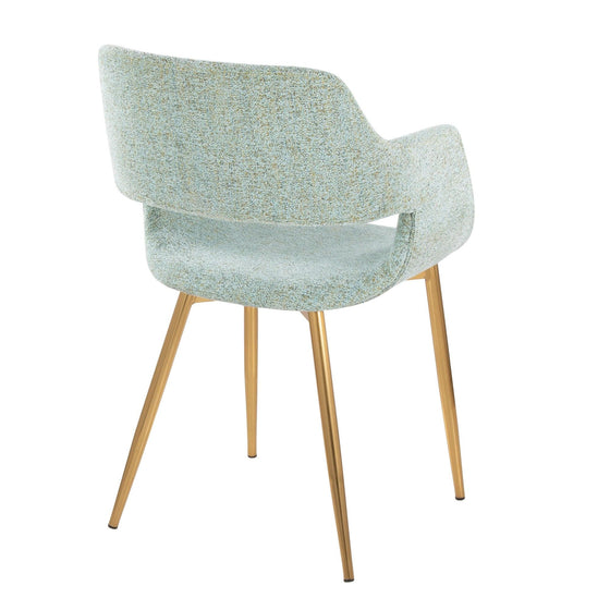 Margarite - Dining / Accent Chair - Gold Metal (Set of 2)