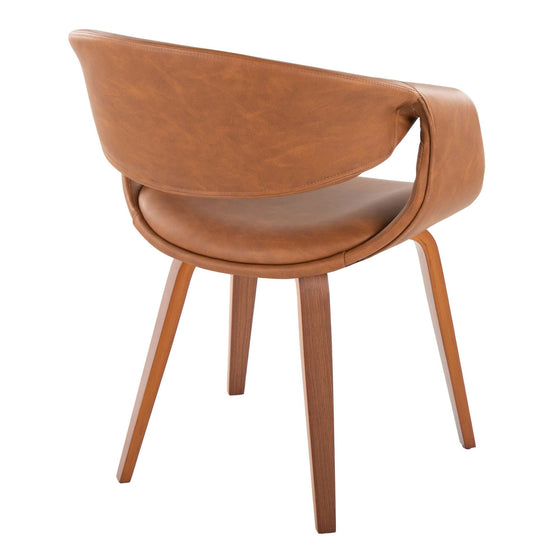 Curvo - Upholstered Chair (Set of 2) - Walnut Wood Legs