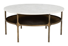  Bild - Coffee Table - White & Brass