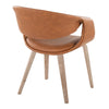 Curvo - Upholstered Chair (Set of 2) - Whitewashed Wood Legs