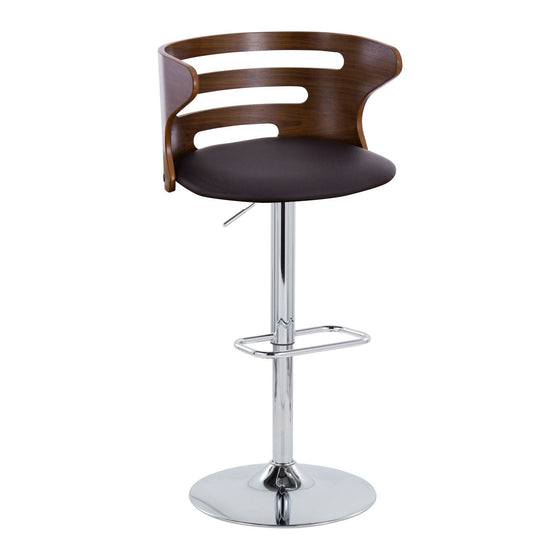 Cosi - Adjustable Barstool With Swivel - Chrome Metal Base (Set of 2)