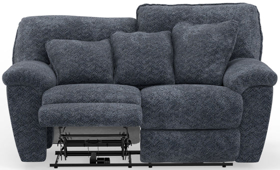 Paxon - Deep Seat Power Reclining Loveseat With Power Adjustable Headrest - Smoke