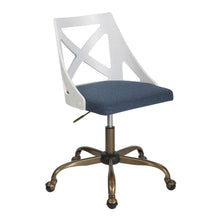  Charlotte - Swivel Accent Chair - Blue