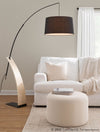 Large - Round Pouf - Beige
