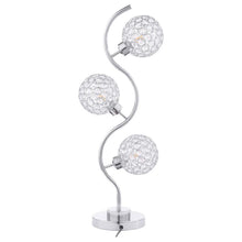  Amberley - 3-Light Curvy Metal Table Lamp Silver - Silver