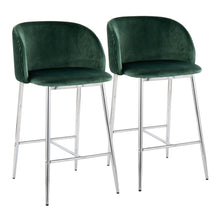  Fran Pleated - 26" Fixed-Height Counter Stool (Set of 2)