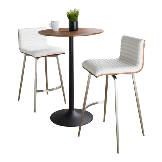 Pebble - Mason Swivel Counter Height Dining Set With Adjustable Table