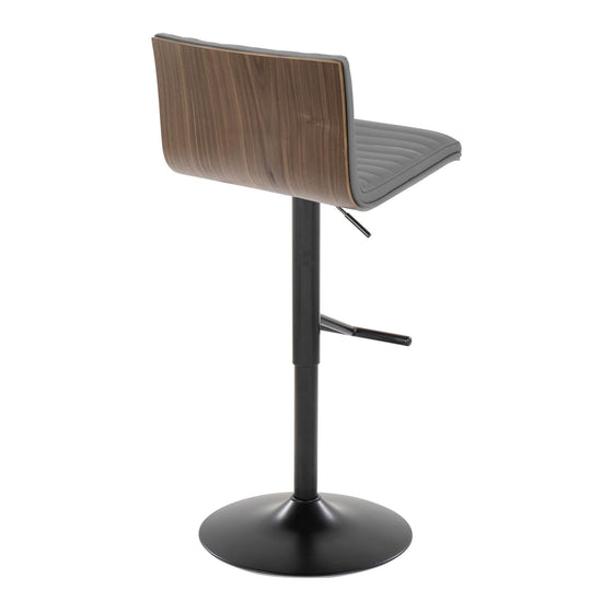 Mason - Adjustable Barstool With Swivel - Black Metal (Set of 2)