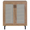 Teller - 2-Door Shoe Storage Cabinet - Natural Oak