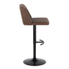 Toriano - Adjustable Barstool (Set of 2) - Black Base