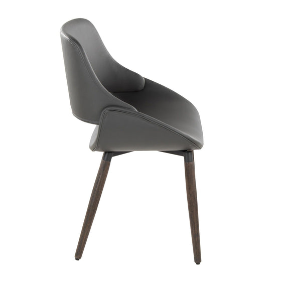 Fabrico - Accent / Dining Chair (Set of 2) - Dark Walnut Wood