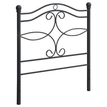  Callie - Metal Twin Open Frame Headboard - Matte Black