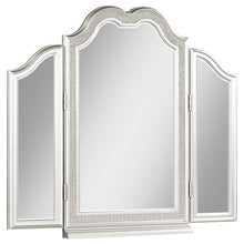  Evangeline - Tri - Fold Vanity Mirror - Silver Oak