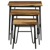 Nayeli - 3 Piece Solid Sheesham Wood Nesting Tables - Natural
