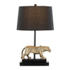 Panther - 26" Table Lamp (Set of 2) - Black Metal And Gold Polyresin With Matte Black Linen Shade