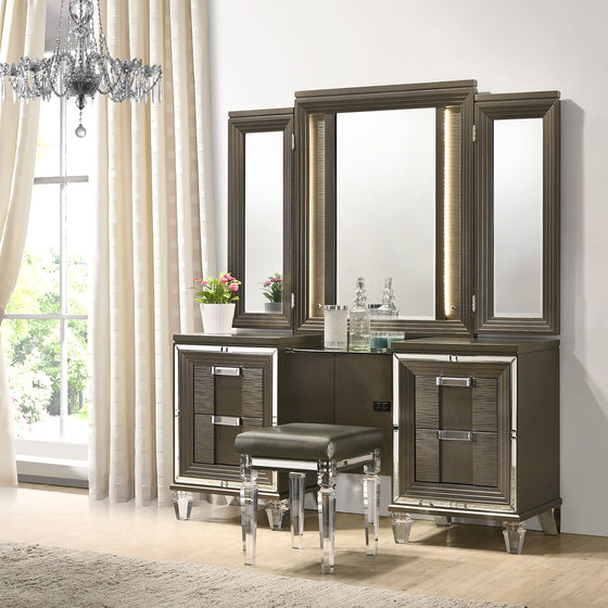 Twenty Nine - Vanity Stool With Acrylic Leg