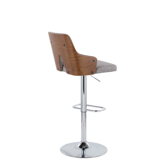 Stella - Adjustable Barstool (Set of 2) - Silver Base
