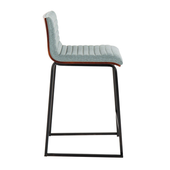 Mason Mara - 26" Fixed-Height Counter Stool (Set of 2) - Black Legs