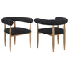 Dunmore - Boucle Upholstered Dining Arm Chair (Set of 2)