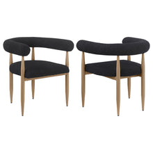  Dunmore - Boucle Upholstered Dining Arm Chair (Set of 2)