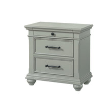  Slater - Nightstand With USB - Gray