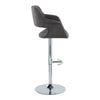 Vintage Flair - Adjustable Barstool (Set of 2) - Chrome Base