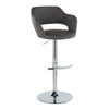 Margarite - Ajustable Barstool With Swivel - Chrome Metal (Set of 2)