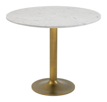  Fullerton - Dining Table - White / Gold