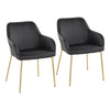 Daniella - Dining Chair - Gold Metal (Set of 2)