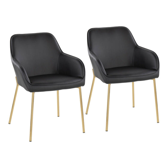 Daniella - Dining Chair - Gold Metal (Set of 2)