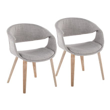  Curvo - Upholstered Chair (Set of 2) - Whitewashed Wood Legs