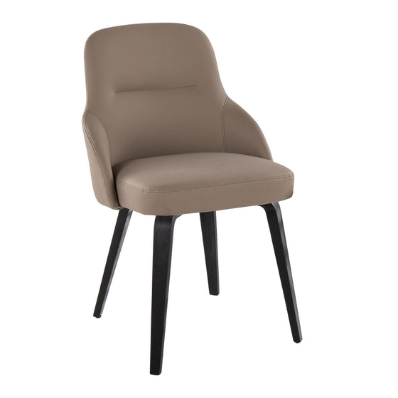 York - Upholstered Chair (Set of 2) - Black Wood Legs
